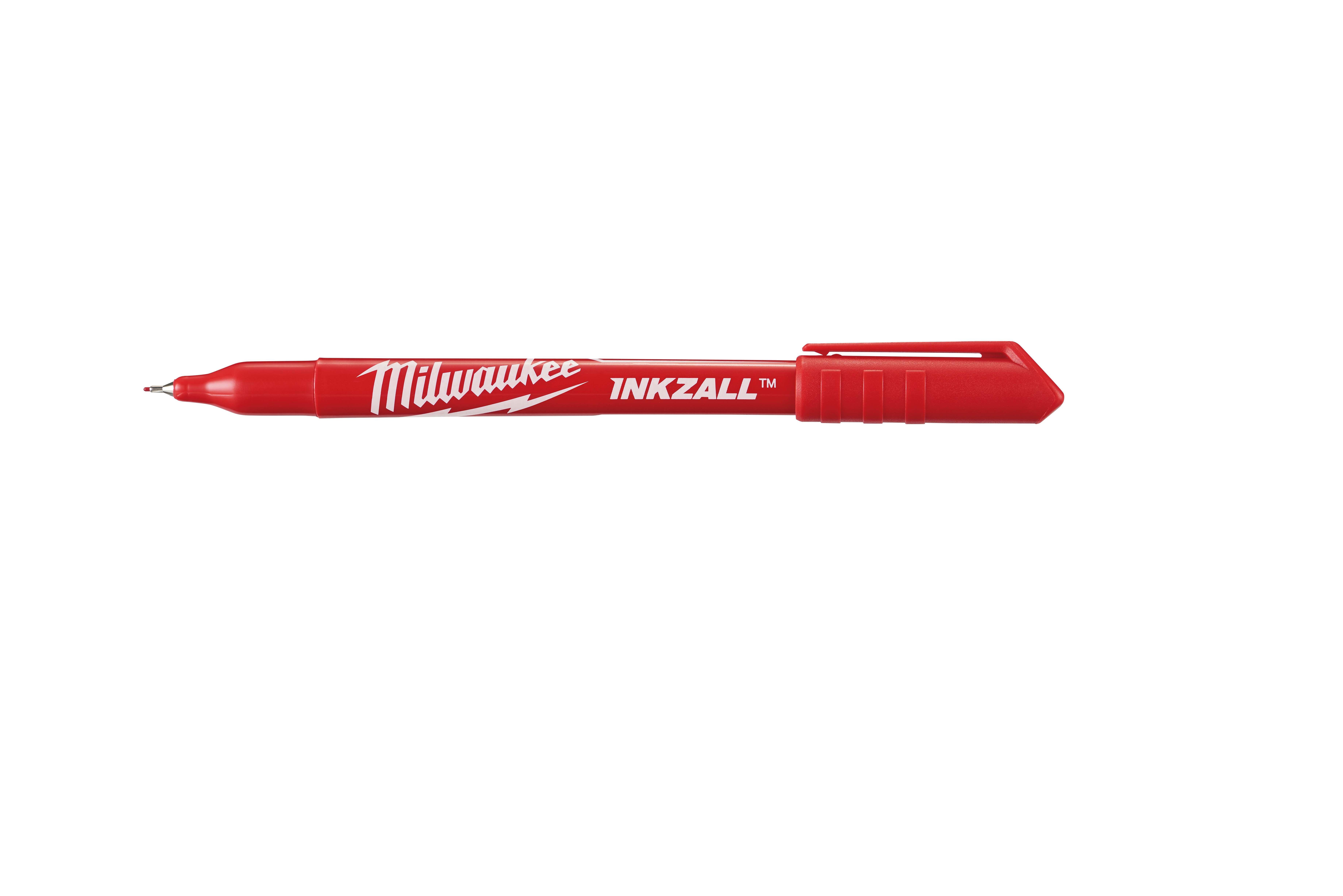 48-22-3161 045242479795 Milwaukee INKZALL™ ultra fine point pens are optimized for jobsite conditions and deliver sharp, precise lines. The durable ultra fine point tip delivers a 0.5 mm line for precise writing and labeling. Bleed resistant ink drys quickly and resists smears. 72 hour cap-off life delivers extended performance and use. An integrated pocket clip enables easy carry and storage.
