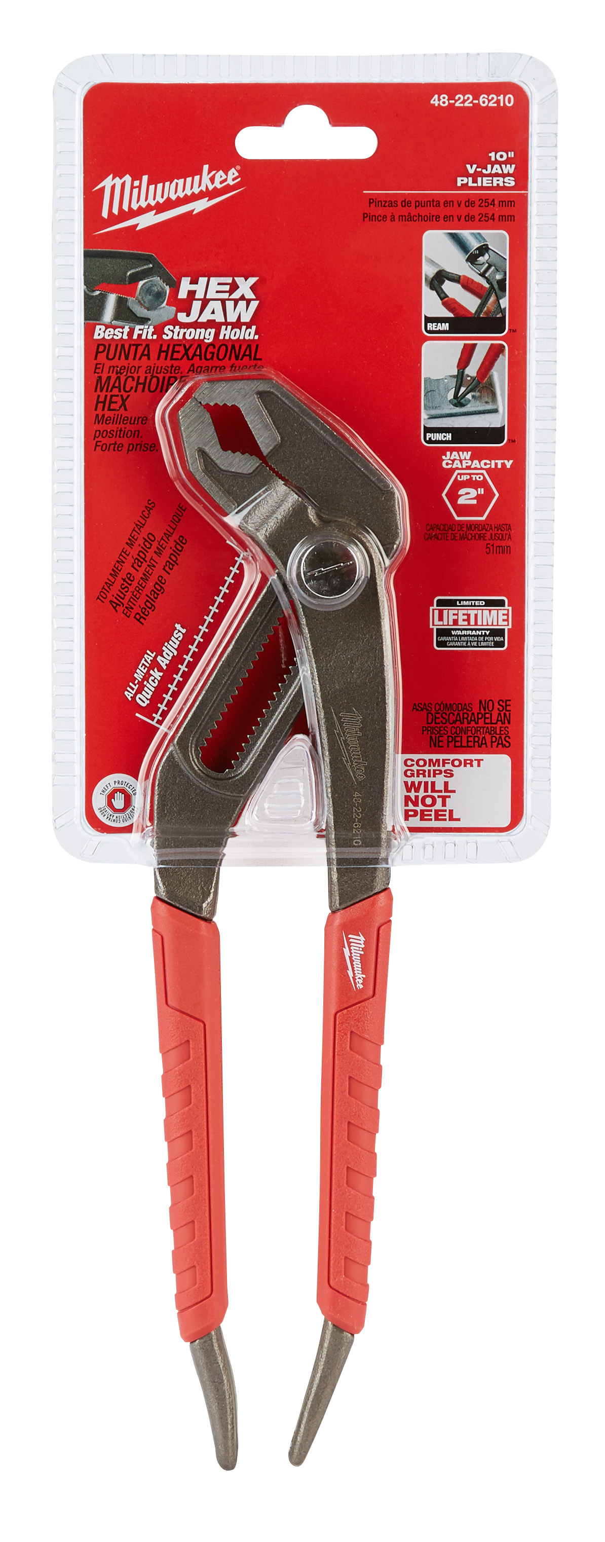 Milwaukee 48-22-6310 10" Straight Jaw Pliers 