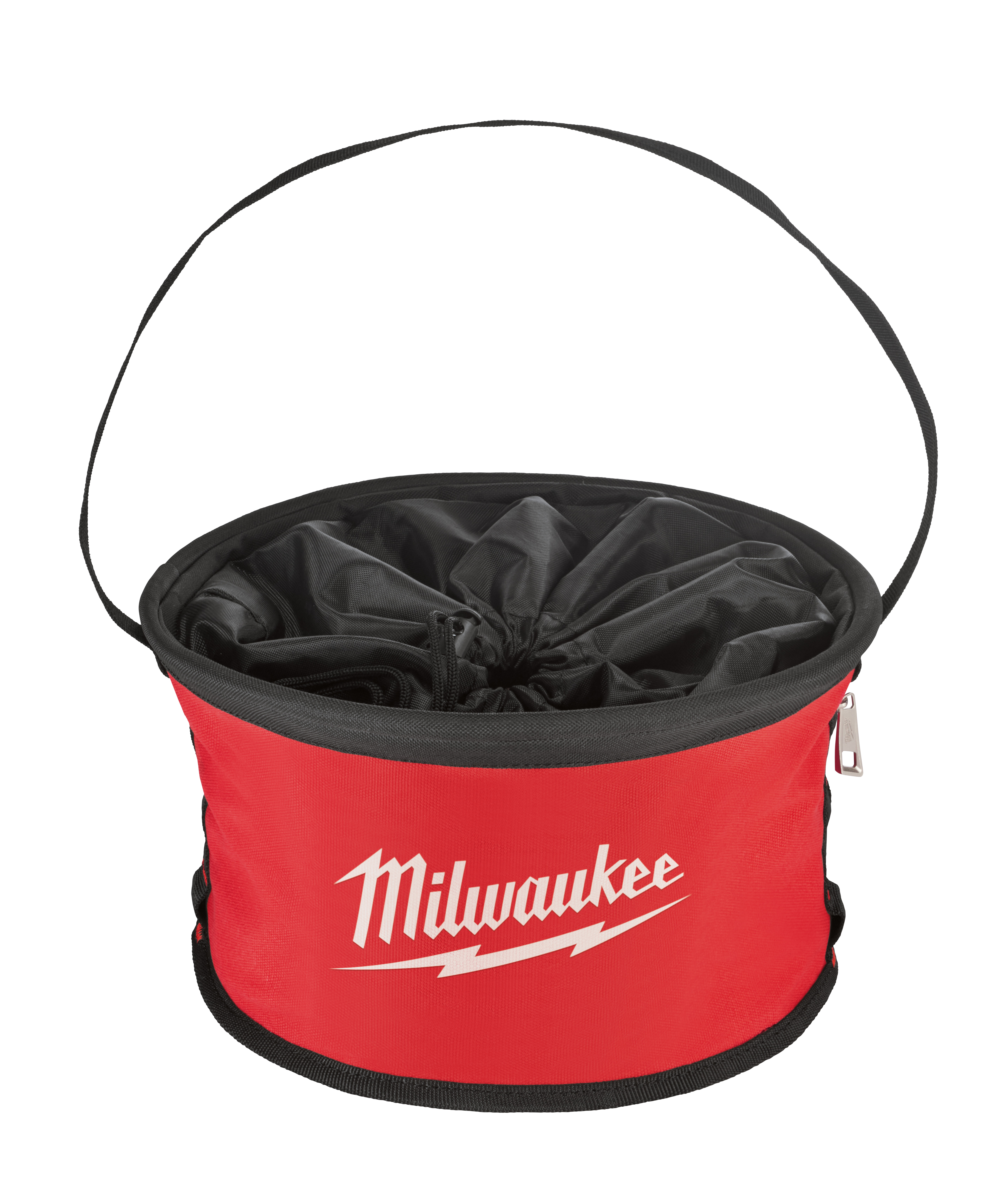 The Milwaukee parachute organizer bag was designed to provide the fastest access and is built with the best construction. Featuring a stand up, stay open design, the organizer bag allows for full access to the bags contents, even when suspended from the handle. Designed with 6 interior compartments, 2 exterior pockets, and an exterior zipper pocket, the Milwaukee parachute organizer bag provides the ultimate storage solution for small fasteners and fittings. Built with a reinforced, tear resistant 1680D ballistic material base and heavy duty canvas, the Milwaukee parachute organizer bag confirms Milwaukee's commitment to providing innovative, durable storage solutions.