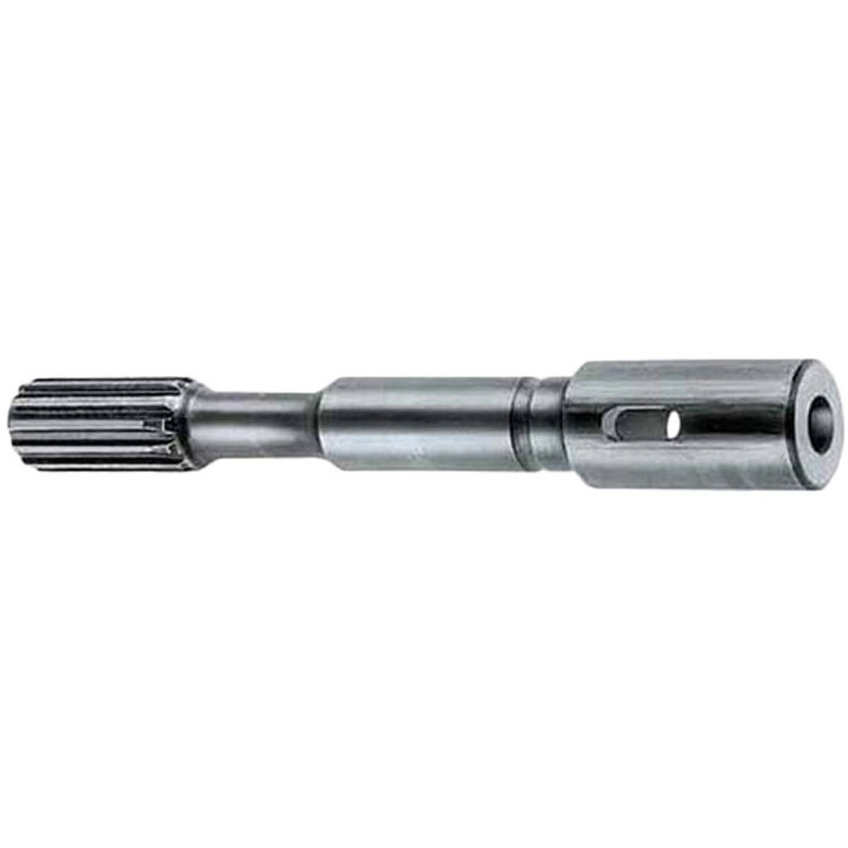 The Milwaukee B taper bit adapter lets you use B taper bits in your spline drive rotary hammer for greater productivity. Get more out of your spline drive rotary hammer, including models 5318-21, 5319-21, 5321-21, 5321-22 and 5345-21, with this heavy-duty, all-metal a taper bit adapter. Includes a drift pin (48-86-0120).