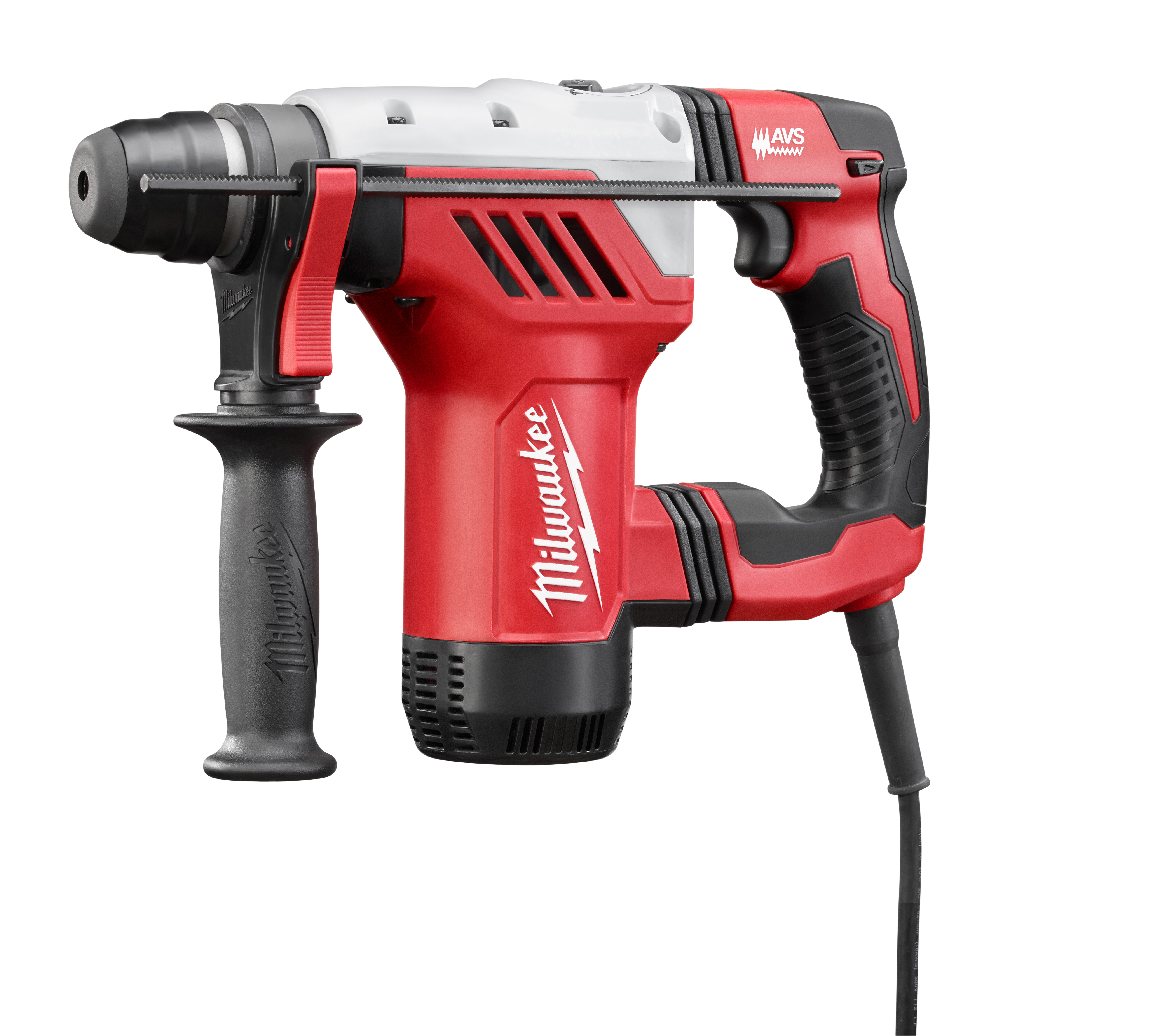 Get up to 85% faster drilling and 85% harding hitting while reducing vibration to only 10.6 m/s2. With a powerful 8 amp motor, this rotary hammer delivers 0-1, 500 RPM, 0-5,500 bpm and 3.6 ft-lbs of impact energy. This tool also has an all metal gear case and mechanical clutch to provide maximum durability. At only 12-1/2 in. inches long and 7-1/2 lbs, this tool makes for a very powerful and lightweight 1-1/8 in. 3-mode rotary hammer. The kit includes a side handle, depth rod and carrying case.