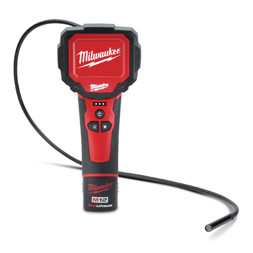 2313-21 045242192199 The Milwaukee 2313 - 21 M-Spector 360™ rotating inspection scope features a ground-breaking rotating display enabling the user to orient the image without having to fight the cable. With a dense 640 x 480 digital image sensor and 4 LED lights, the M-Spector 360™ delivers best in class image quality without shadows or glare. The larger 2.7 in. LCD display and 9 mm aluminum head provide easy viewing in the tightest of spaces, while optional accessories that attach to the cable head add to the versatility. With unmatched image control, clarity and brightness, the Milwaukee 2313 - 21 M-Spector 360™ delivers a unique solution to improve the productivity of any professional.