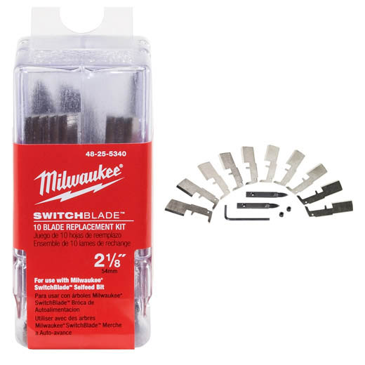 Milwaukee&reg; 48-25-5320 SwitchBlade&trade; Blade Replacement Kit, For Use With SwitchBlade&trade; 1-3/8 in Self-Feed Drill Bit