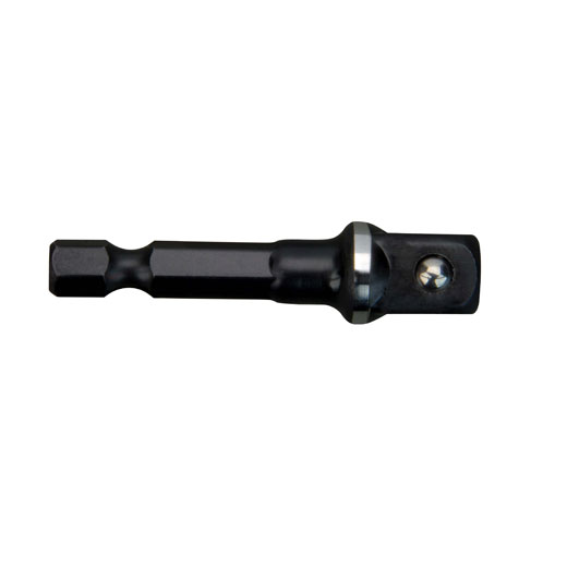 Milwaukee® 48-32-5031 SHOCKWAVE™ Impact Duty™ Heavy Duty Impact Duty Socket Adapter, Yes Impact Rated, Imperial, Hex x Square Drive, 1/4 in Male Drive, 3/8 in Female Drive, Female x Male Adapter, Proprietary Steel, Black Oxide