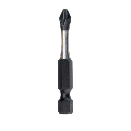 Milwaukee® 48-32-4462 SHOCKWAVE™ Single End Impact Power Bit, #2 Phillips® Point, 2 in OAL, 1/4 in, Steel
