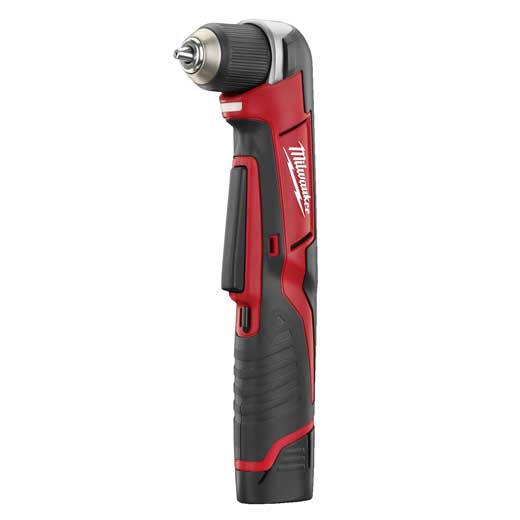 Milwaukee® 2415-21 M12™ REDLITHIUM™ Cordless Right Angle Drill Driver Kit, 3/8 in Keyless/Single Sleeve Chuck, 12 VDC, 100 in-lb, 0 to 800 rpm No-Load, 11-3/4 in OAL, Lithium-Ion Battery