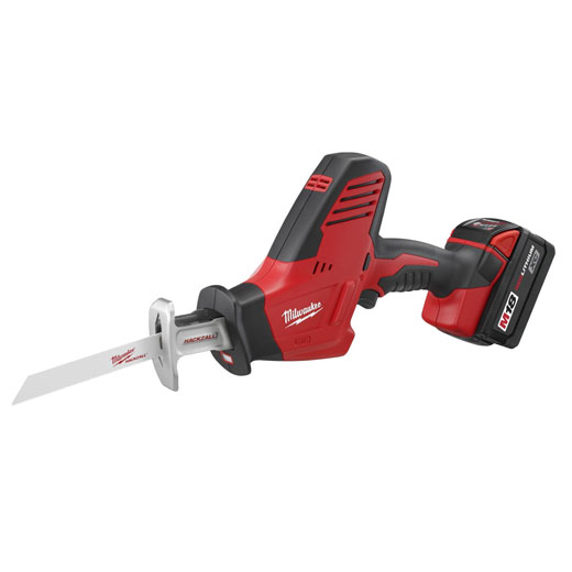 Milwaukee® HACKZALL™ 2625-21 M18™ 1-Handed Anti-Vibration Cordless Reciprocating Saw Kit, 3/4 in L Stroke, 3000 spm, Straight Cutting, 18 VDC, 13 in OAL