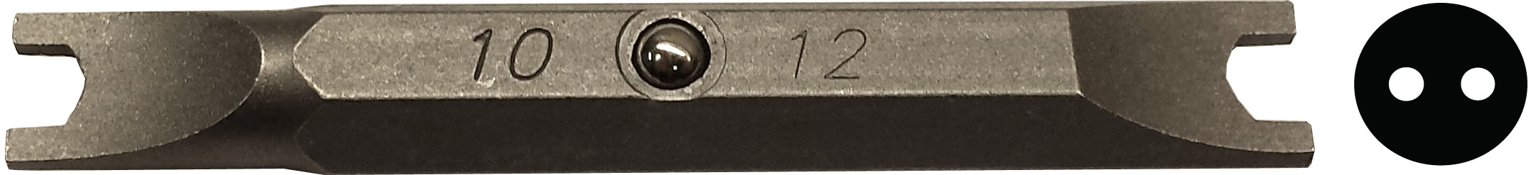 Product image for Cully 69007 #10 & #12 Spanner Double Ended Replacement Bits