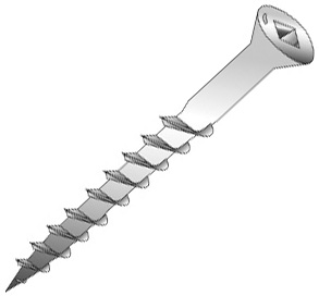 Product image for Cully 13726J 6 x 1-5/8" Trim Head Wood Screws, Square Drive, Black, Jar