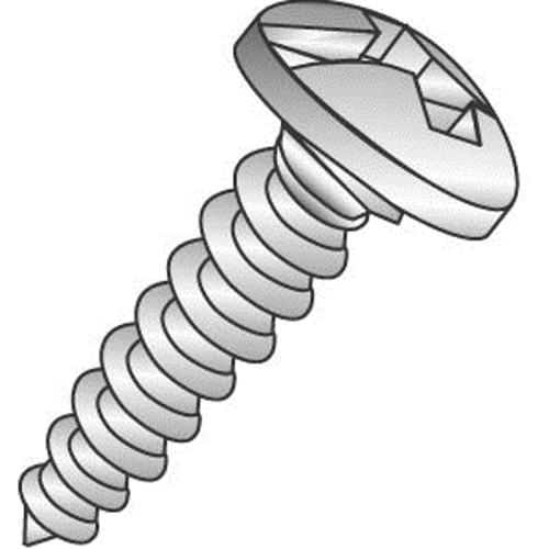 CULLY 19241 12 x 2-1/2" Sheet Metal Screws, Pan Head, Combo Phillips/Slotted, Zinc Plated