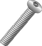 Product image for Cully 22812SPJ 10-32 x 3/4" Tamperproof Machine Screws, Button Head, Socket Pin, Stainless Steel, Jar