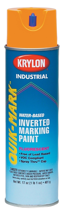 Product image for Cully 37460 Invert Paint, Fluorescent Orange, Water Based, 20 oz
