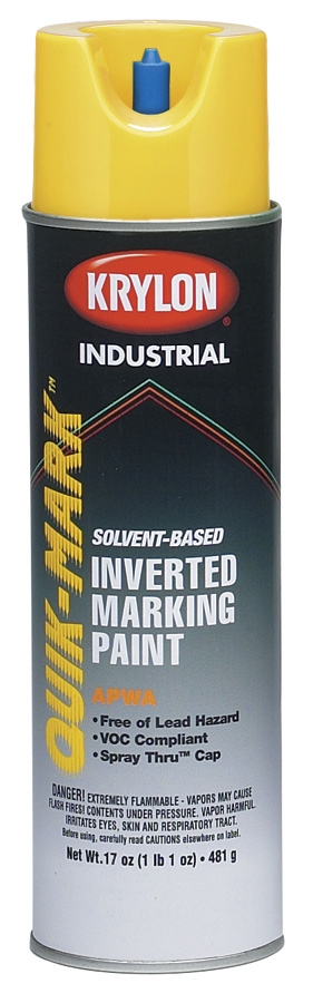 Product image for Cully 37467 Invert Paint, APWA Hi-Visibility Yellow, Solvent Based, 20 oz