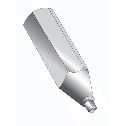 Product image for Minerallac 38201-5 #2 x 1" Square Drive Hex Power Bits, 1/4" Hex Shank (5/Clamshell)