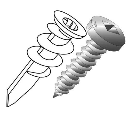 Product image for Cully 39920J #8 EZ Ancors™, White Plastic with #8 x 1" Screws, Square/Phillips, Includes #2-2" Hex Power Bit