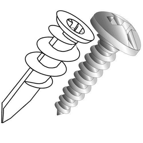 Product image for Cully 39921 #8 EZ Ancors™, White Plastic with #8 x 1" Screws, Phillips/Slotted, Includes #2-2" Hex Power Bit