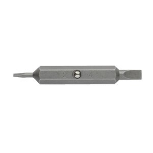 Product image for Cully 40007NP #4 & #6 Slotted Double Ended Replacement Bits, Nickel Plated (15-in-1)