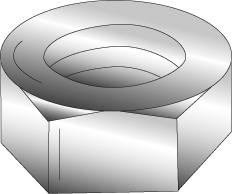 Product image for Cully 40235USJ 3/8"-16 Grade 5 Hex Nut, Zinc