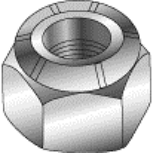 Product image for Cully 40435J 3/8"-16 Nylock Hex Nut, Zinc