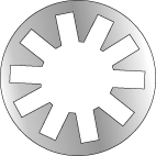 Product image for CUL 40615J #10 INT TOOTH LOCKWASHER