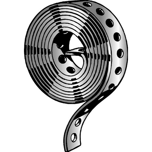 Minerallac 410C 10 Foot Coil PreGalvanized Steel Perforated Strap