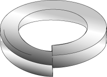 Product image for Cully 42535J 3/8" Lock Washers, Medium Split, Silicon Bronze, Jar