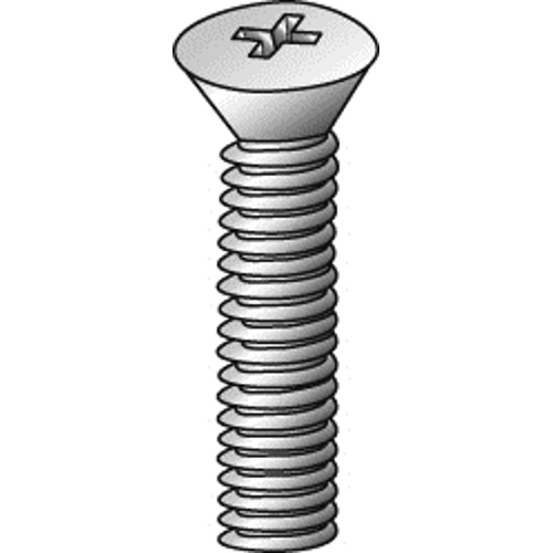 Product image for Cully 50121J 6-32 x 1-1/4" Machine Screws, Flat Head, Phillips, Zinc