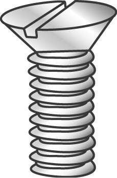 Product image for CUL 50128J 6-32 X 1-3/4 FHMS SLOT Z