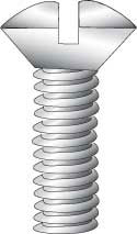 Product image for Cully 51116J 6-32 x 1" Wall Plate Screws, Oval Head, Ivory