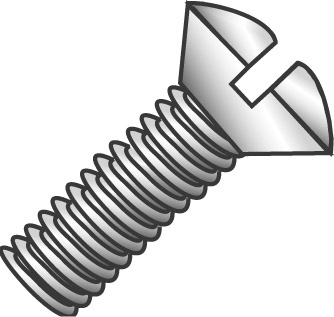 Product image for Cully 51117J 6-32 x 1" Wall Plate Screws, Oval Head, White