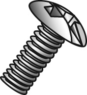 Product image for Cully 52048J 6-32 x 3" Machine Screws, Truss Head, Combo Phillips/Slotted, Zinc, Jar