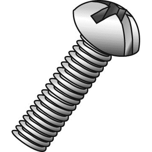 Product image for Cully 53006J 1/4-20 x 3/8" Machine Screws, Round Head, Combo Phillips/Slotted, Zinc
