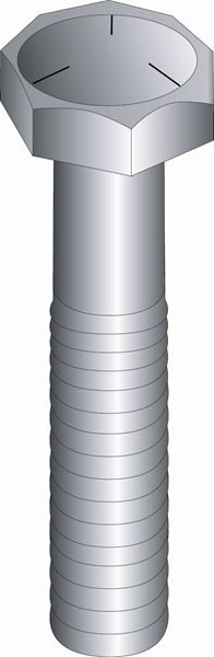 Product image for Cully 55825US 1/2-13 x 1-1/2" Bolts, Hex Head, Grade 5, Zinc