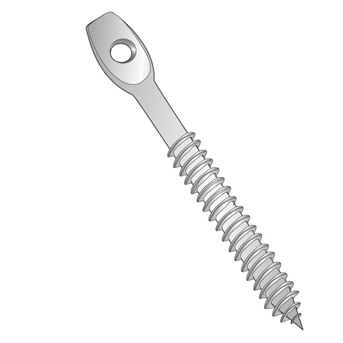 1/4 x 3" Acoustical Eye Lag Fastener Screws 100 count box 