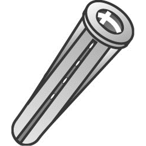 Product image for Cully 59410J #8-10 Red Plastic Conical Anchors, Jar