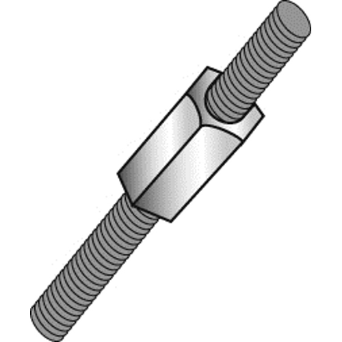 Product image for Cully 59625J 1/4"-20 to 3/8"-16 Reducing Coupling, Hex, Zinc
