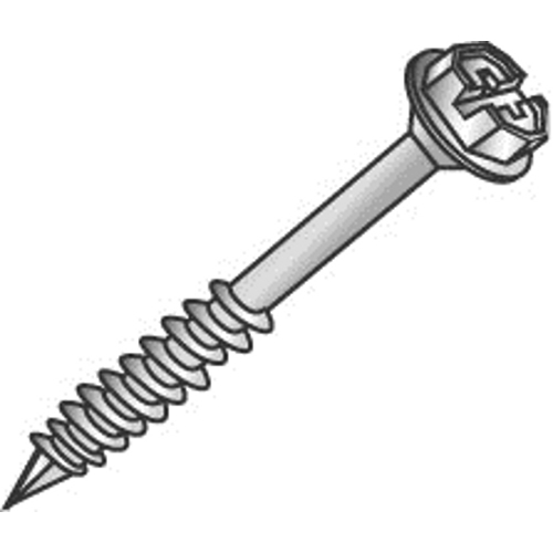 Product image for Cully 60144J 3/16 x 2-3/4" Tapcon™ Concrete Screws, Hex Washer Head, Slotted, Blue, Jar