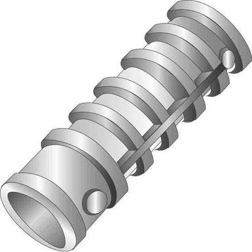 Product image for Cully 60616 1/2 x 3" Long Lag Screw Shields, Mortar Joint Applications