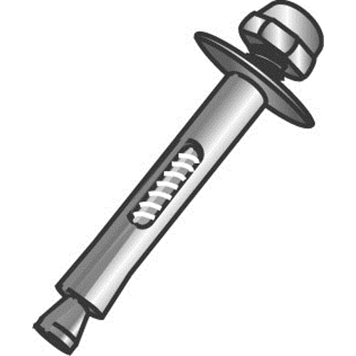 Product image for Cully 61830J 1/2 x 3" Sleeve Anchors, Medium Duty, Hex, Zinc Plated, Jar