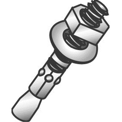 Product image for Cully 62244J 3/8 x 2-3/4" Stud Wedge Anchors US