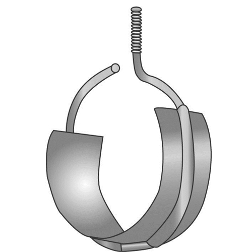 Minerallac 648RS 2 Inch Diameter Zinc Plated Steel Beam Clamp Bridle