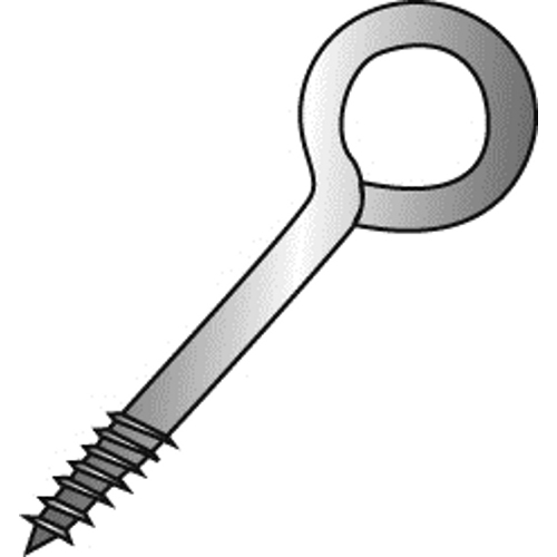 Product image for Cully 66466 1/4 x 3-3/4" Screw Eye Lags, Inside Eye Diameter 1/2", Zinc