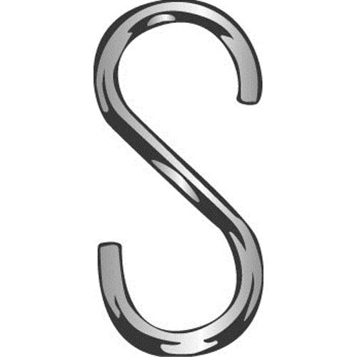 Product image for Cully 70012J 3/4" S-Hooks, Zinc