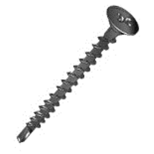 Product image for Cully 79627J 6 x 1-5/8" Drywall Screw, Bugle Head, Fine Thread, Tek, Phillips, Black