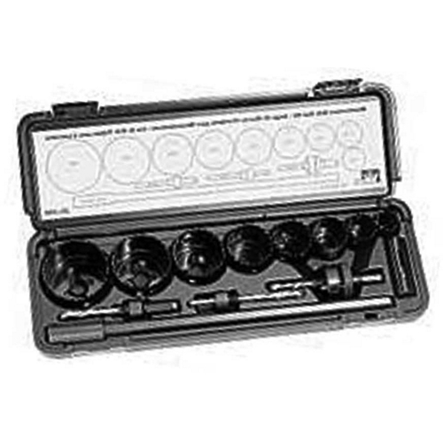 CULLY 86530 Maintenance Hole Saw Kit, For Pipe 1/2-2" , Hole Saws 3/4, 7/8, 1-1/8, 1-3/8, 1-1/2, 1-3/4, 2, 2-1/4 & 2-1/2" , Arbors