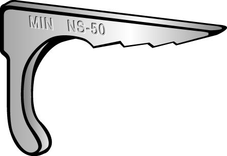 Product image for Cully 90108 Flat Nail Straps, Fits 1/2" EMT or 3/8" Rigid Conduit, 12 Gauge, Stamped, Pre-Galvanized