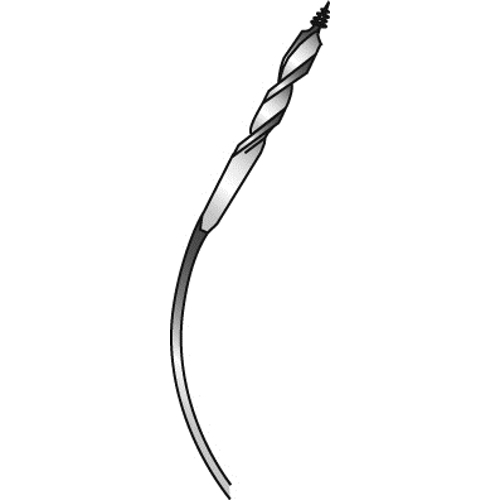 Product image for Cully 92054 9/16 x 54" Fishbit, Flex Shank Drill Bit, Self-Feed Screw Point