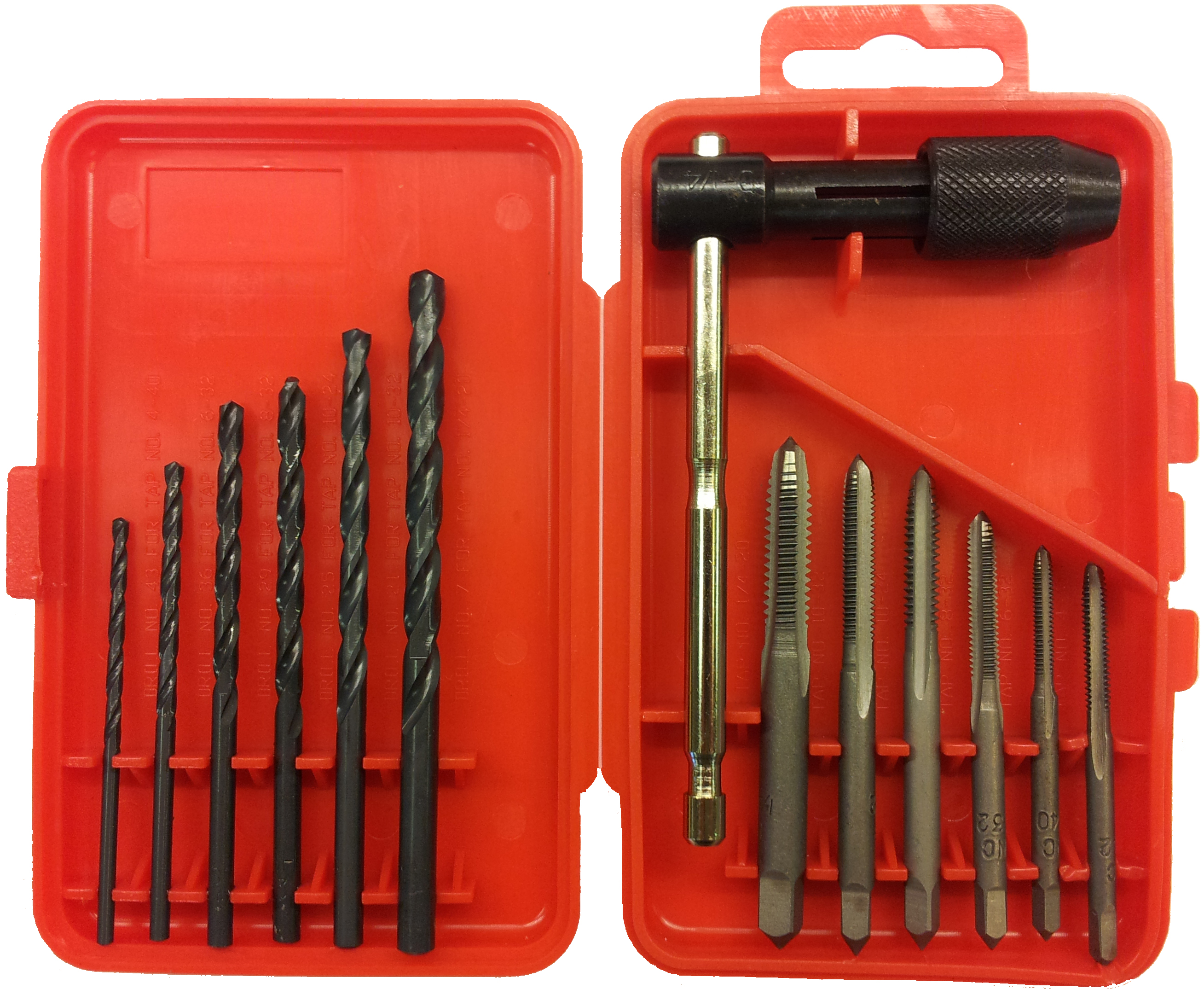 Product image for Cully 96042 13 Piece Carbon Steel Taps and Drill Set