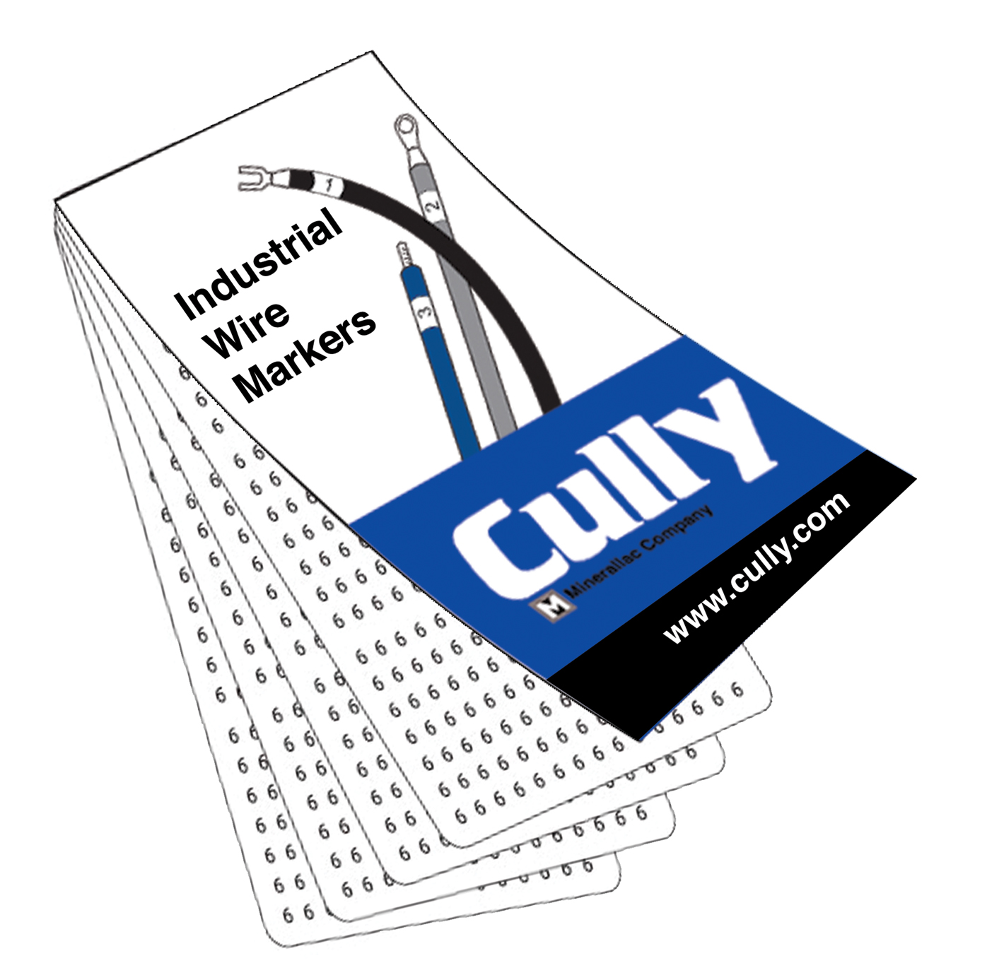 Product image for Cully WM045 Wire and Cable Marker Book, 0 (45 Each), 1-45 (10 Each)