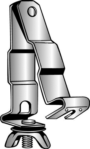 T-Bar Drop Wire Clip, Fits 1